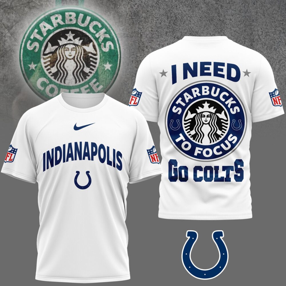 Indianapolis Colts | Premium NFL Starbucks Fan 3D Shirt NY