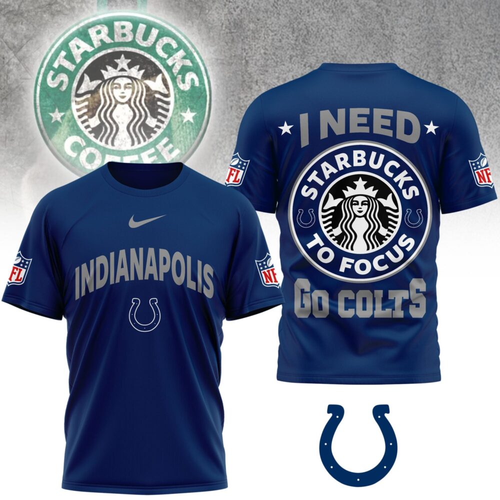 Indianapolis Colts | Premium NFL Starbucks Fan 3D Shirt NY