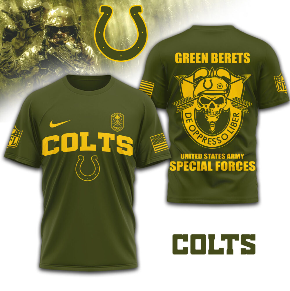 Indianapolis Colts | Premium NFL Green Berets 3D Shirt TD