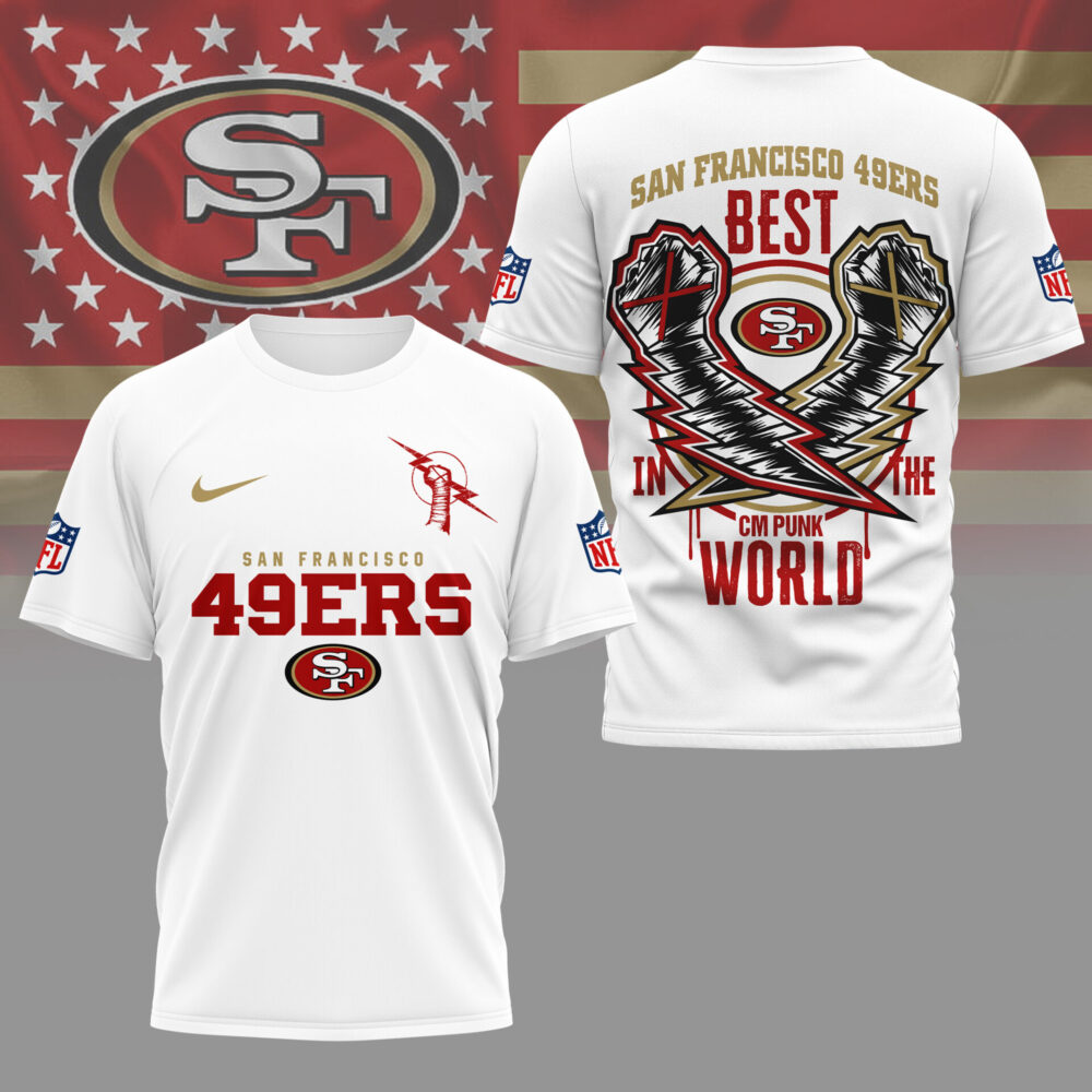 San Francisco 49ers | Premium NFL and CM Punk 3D Shirt