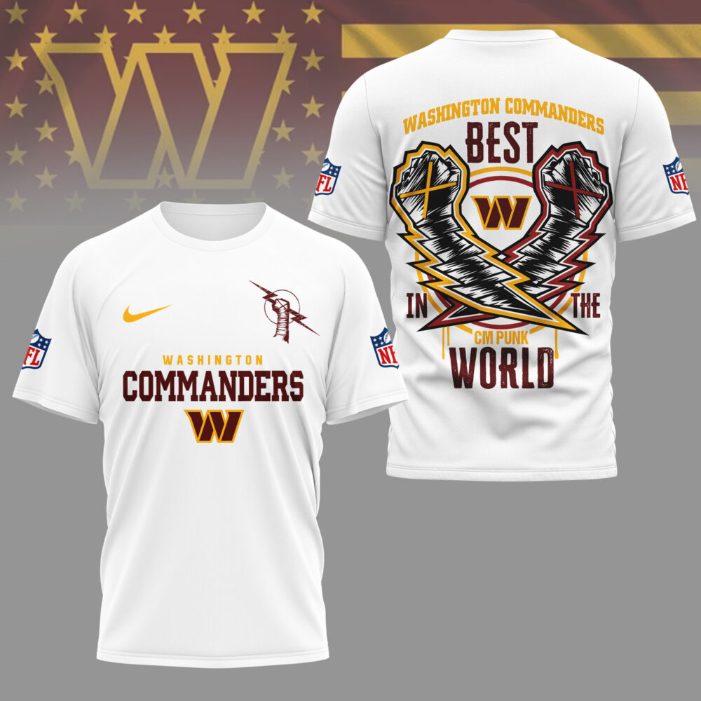 Washington Commanders | Premium NFL and CM Punk 3D Shirt