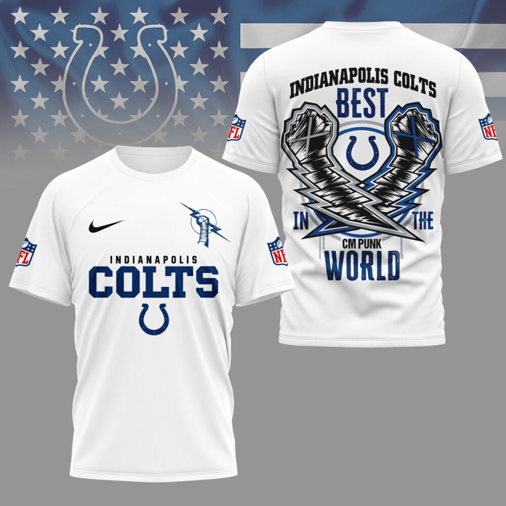 Indianapolis Colts | Premium NFL and CM Punk 3D Shirt