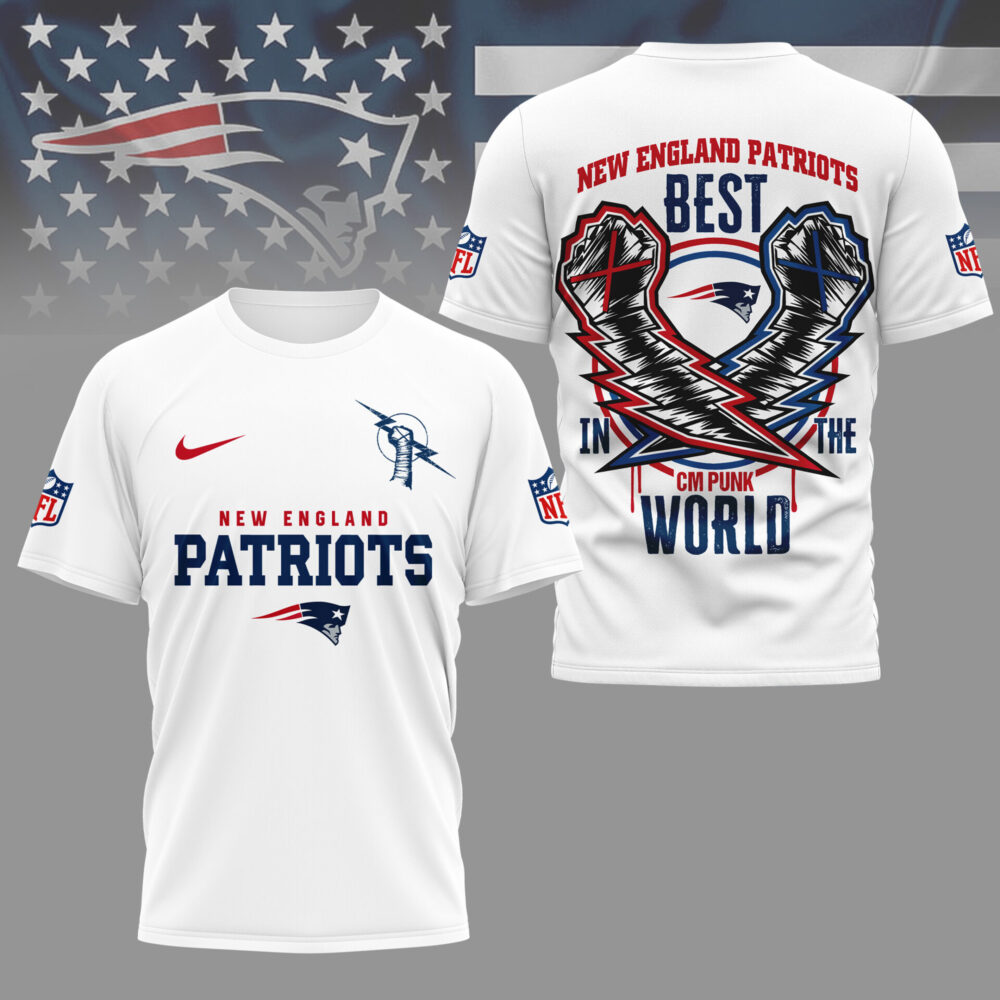 New England Patriots | Premium NFL and CM Punk 3D Shirt