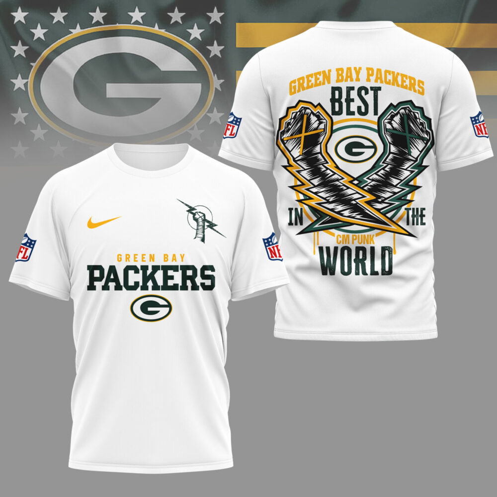Green Bay Packers | Premium NFL and CM Punk 3D Shirt