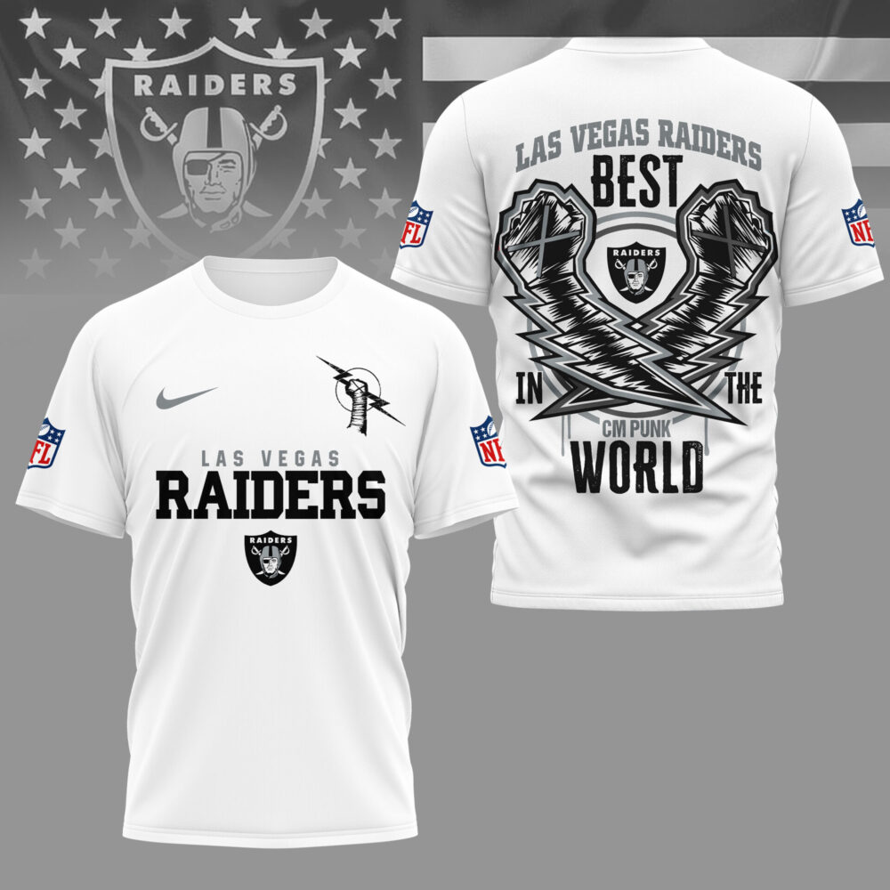 Las Vegas Raiders | Premium NFL and CM Punk 3D Shirt