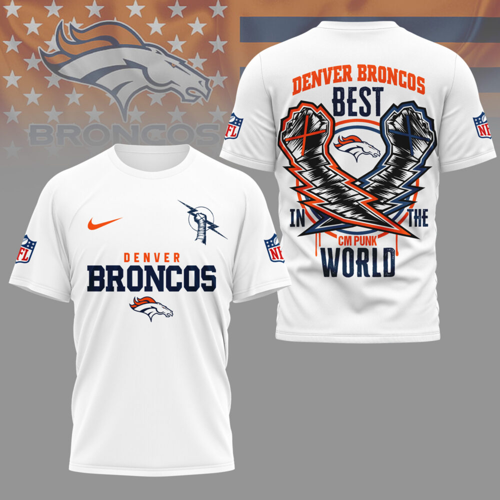 Denver Broncos | Premium NFL and CM Punk 3D Shirt
