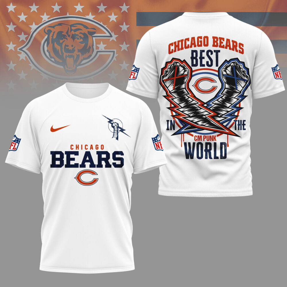 Chicago Bears | Premium NFL and CM Punk 3D Shirt
