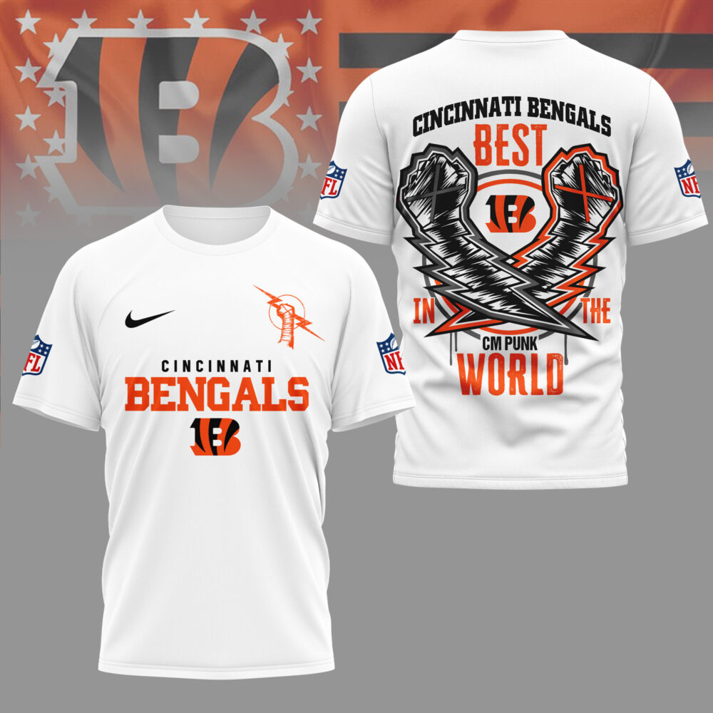 Cincinnati Bengals | Premium NFL and CM Punk 3D Shirt