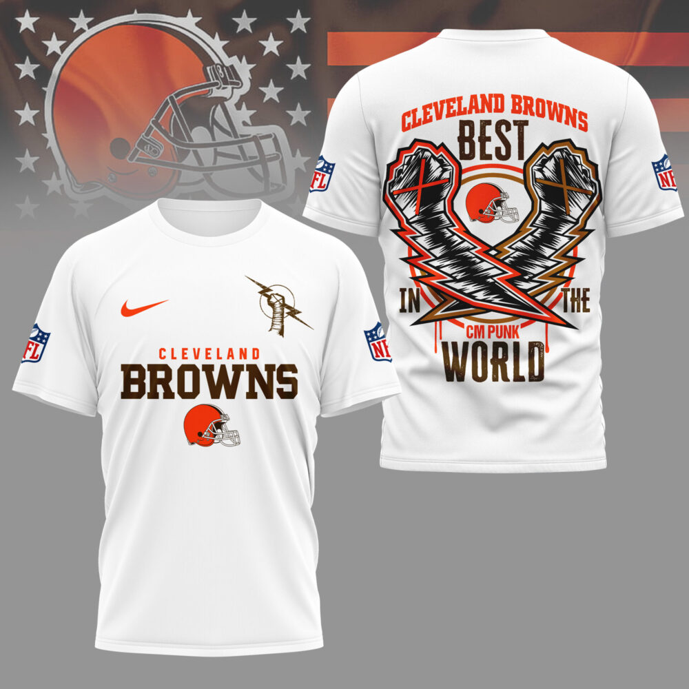 Cleveland Browns | Premium NFL and CM Punk 3D Shirt