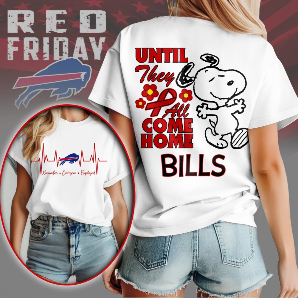 Buffalo Bills | Premium NFL Snoopy Red Friday 3D Shirt NY