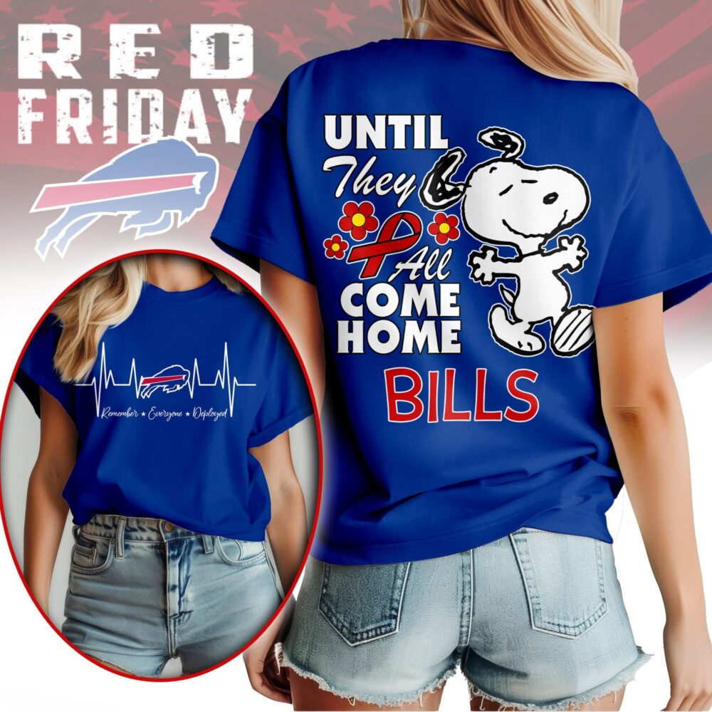 Buffalo Bills | Premium NFL Snoopy Red Friday 3D Shirt NY
