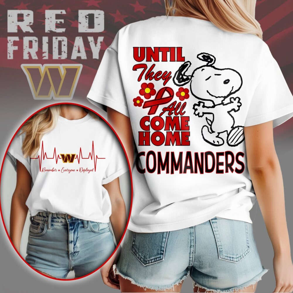 Washington Commanders | Premium NFL Snoopy Red Friday 3D Shirt NY