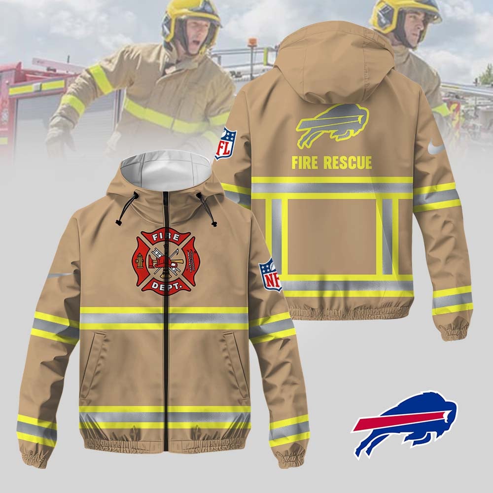 Buffalo Bills | Premium NFL Hi-Vis Firefighter Windbreaker Jacket MM