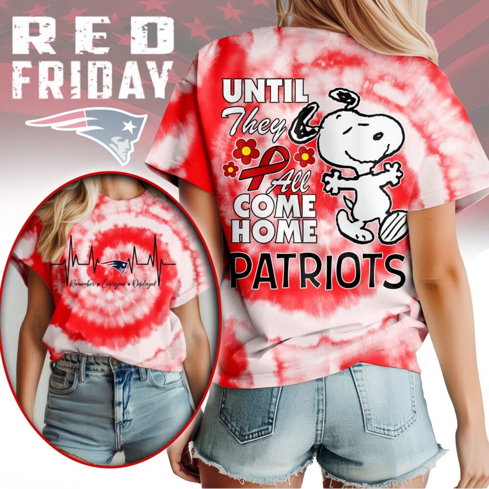 New England Patriots | Premium NFL Snoopy Red Friday 3D Shirt NY