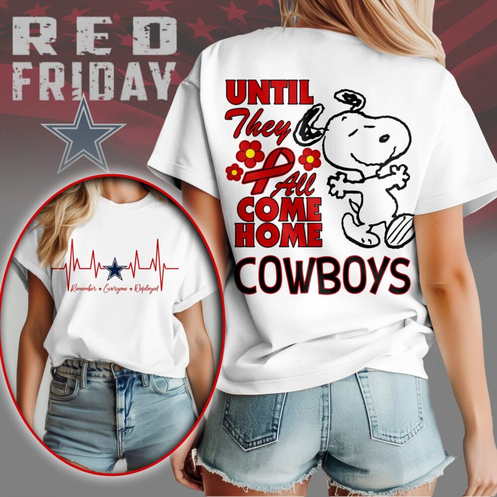 Dallas Cowboys | Premium NFL Snoopy Red Friday 3D Shirt NY