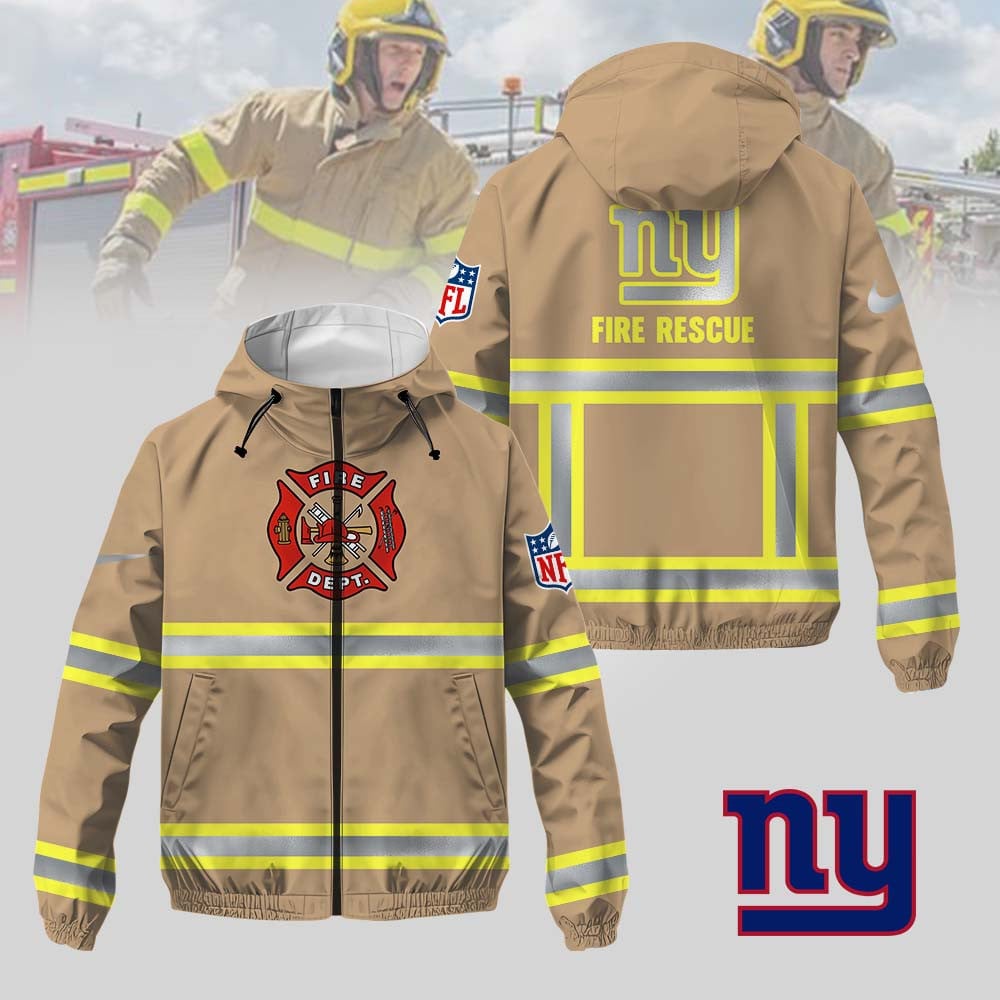 New York Giants | Premium NFL Hi-Vis Firefighter Windbreaker Jacket MM