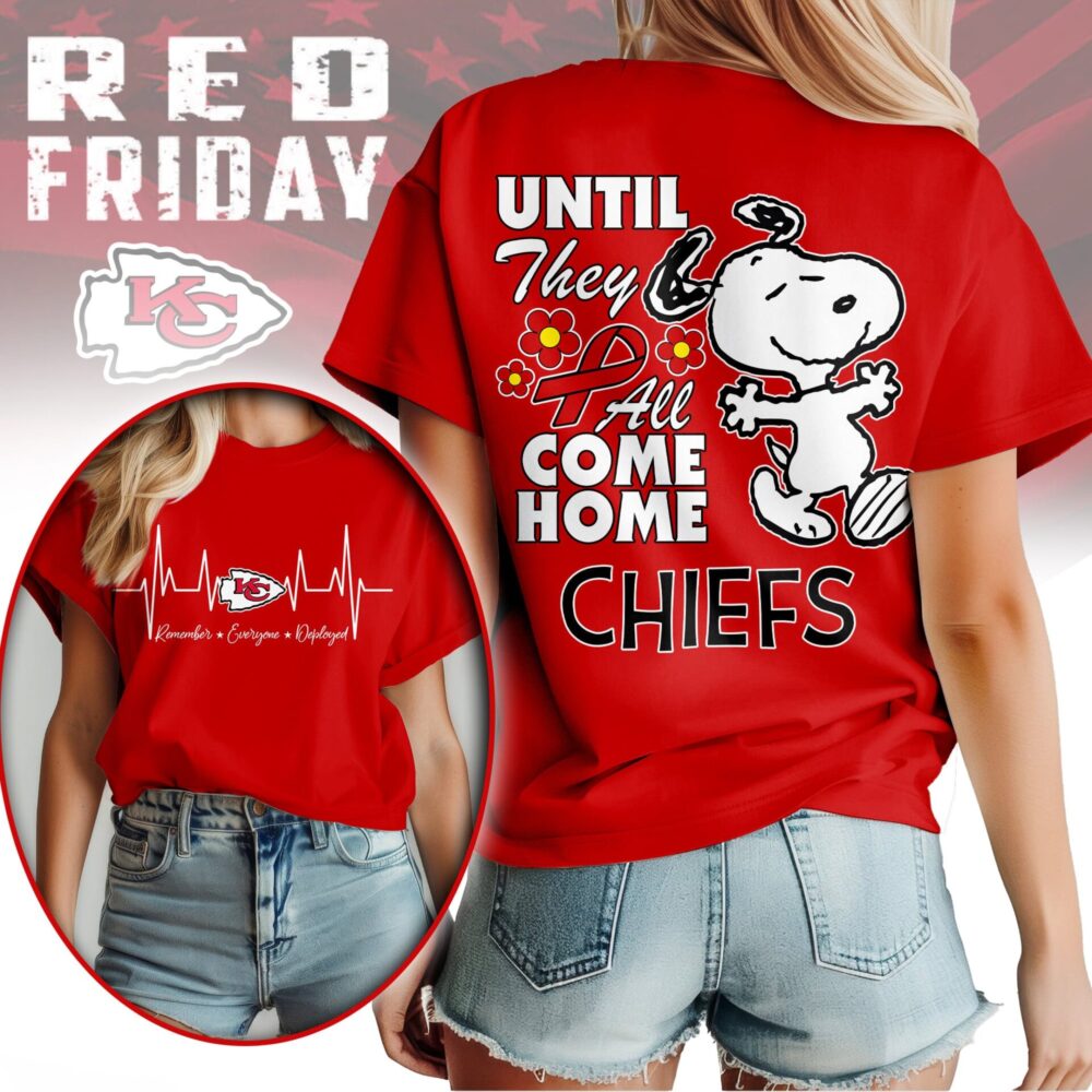 Kansas City Chiefs | Premium NFL Snoopy Red Friday 3D Shirt NY