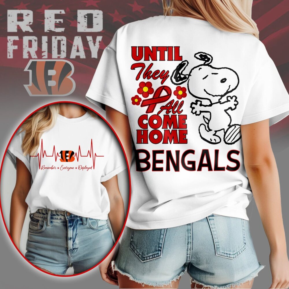 Cincinnati Bengals | Premium NFL Snoopy Red Friday 3D Shirt NY