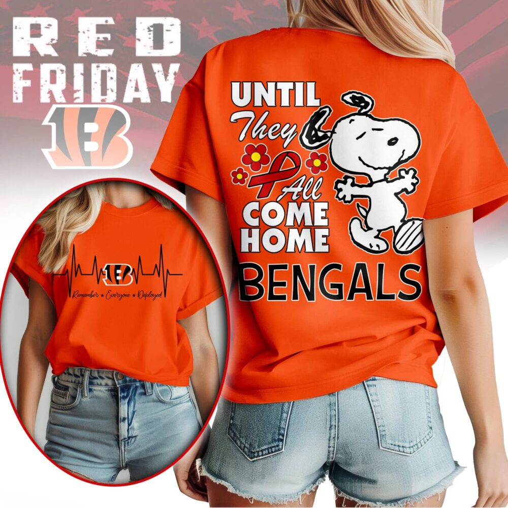 Cincinnati Bengals | Premium NFL Snoopy Red Friday 3D Shirt NY