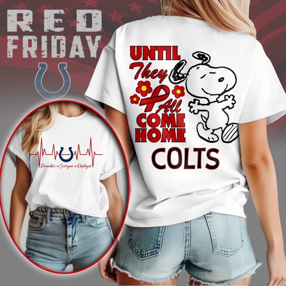 Indianapolis Colts | Premium NFL Snoopy Red Friday 3D Shirt NY