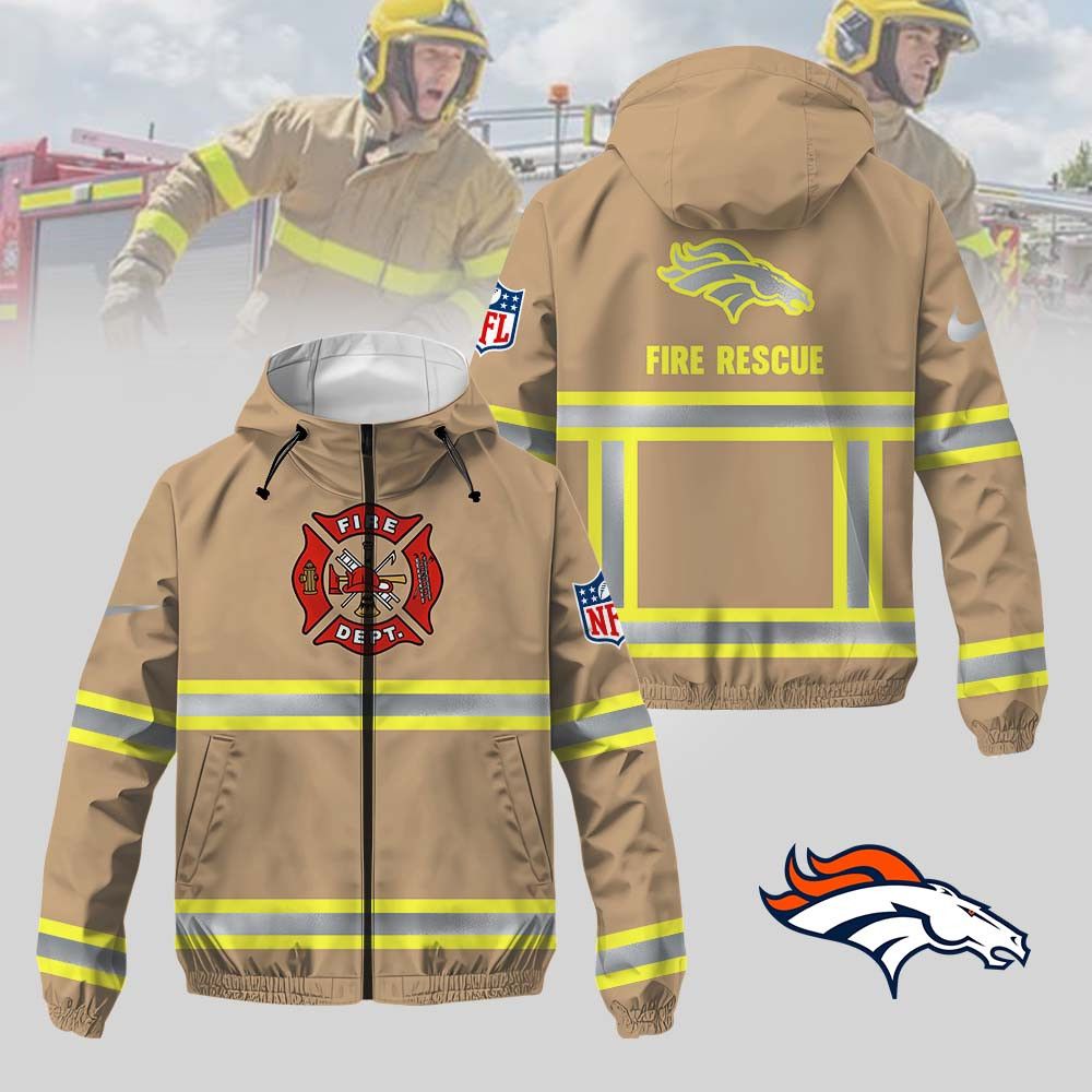 Denver Broncos | Premium NFL Hi-Vis Firefighter Windbreaker Jacket MM