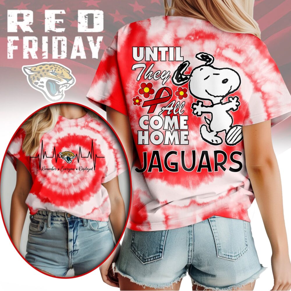Jacksonville Jaguars | Premium NFL Snoopy Red Friday 3D Shirt NY
