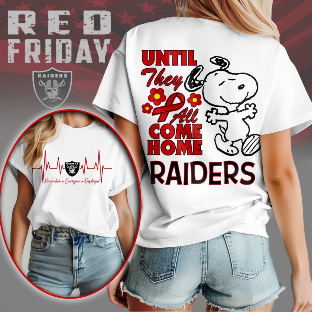 Las Vegas Raiders | Premium NFL Snoopy Red Friday 3D Shirt NY