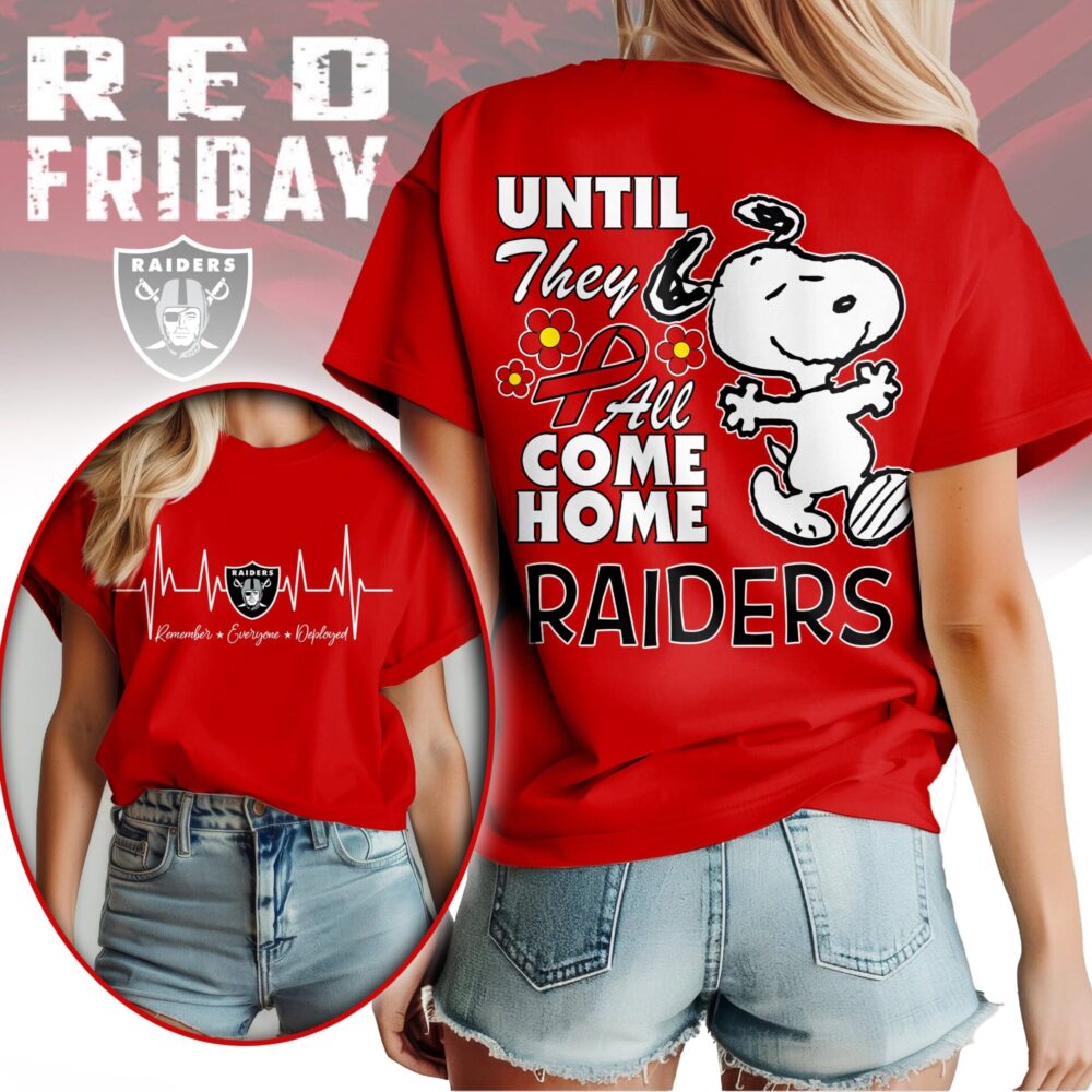 Las Vegas Raiders | Premium NFL Snoopy Red Friday 3D Shirt NY