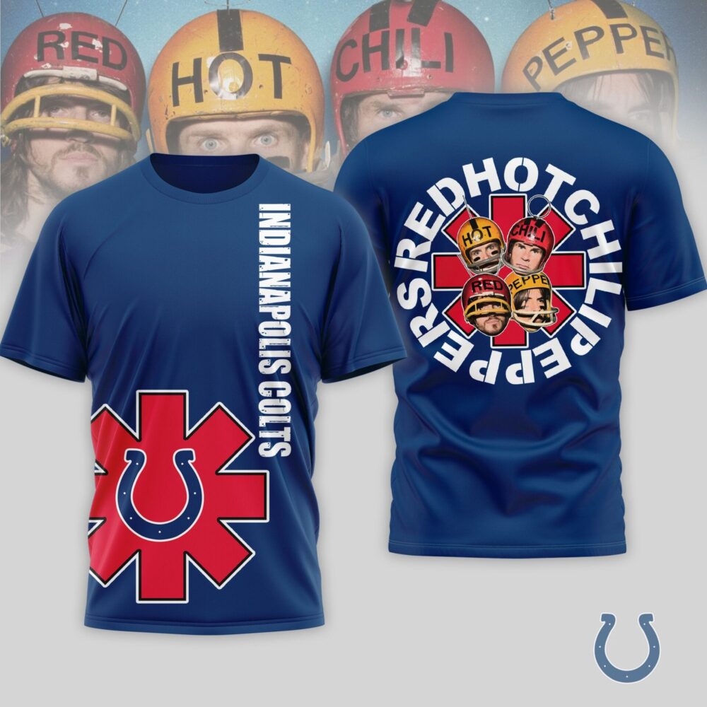 Indianapolis Colts | Premium NFL Red Hot Chilli Peppers 3D Shirt