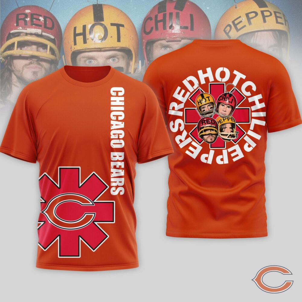 Chicago Bears | Premium NFL Red Hot Chilli Peppers 3D Shirt