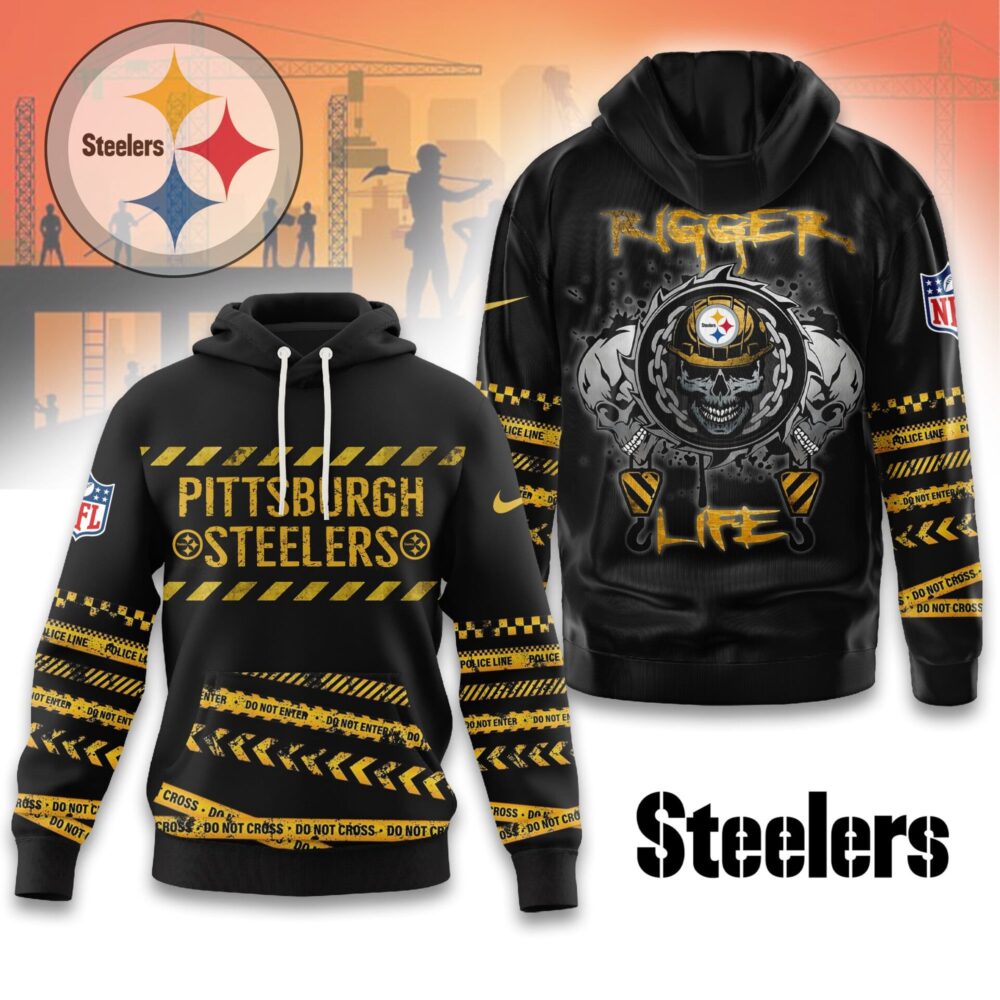 Pittsburgh Steelers | Premium NFL Rigger Life Hoodie MM - 3Xl