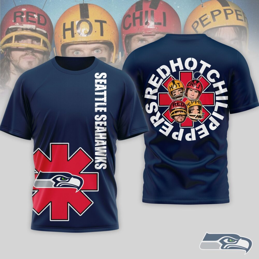 Seattle Seahawks | Premium NFL Red Hot Chilli Peppers 3D Shirt