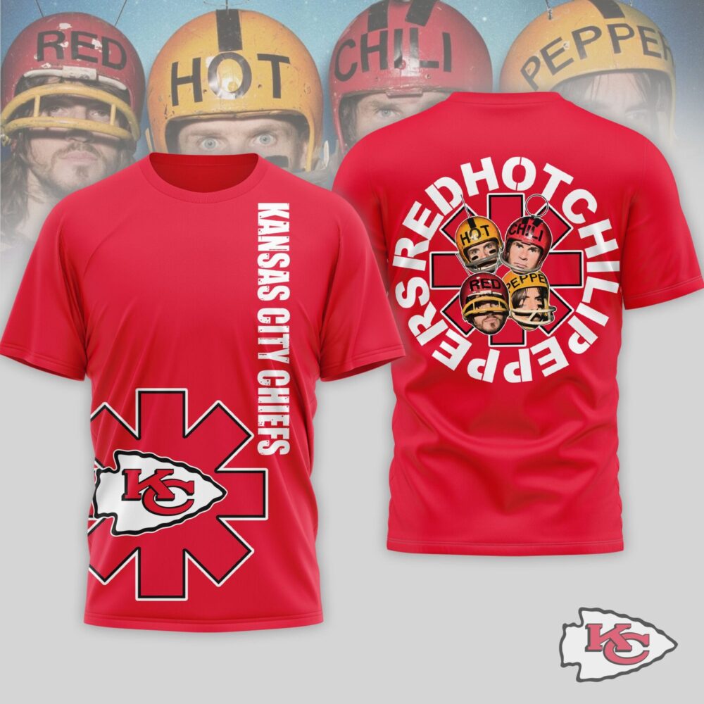 Kansas City Chiefs | Premium NFL Red Hot Chilli Peppers 3D Shirt