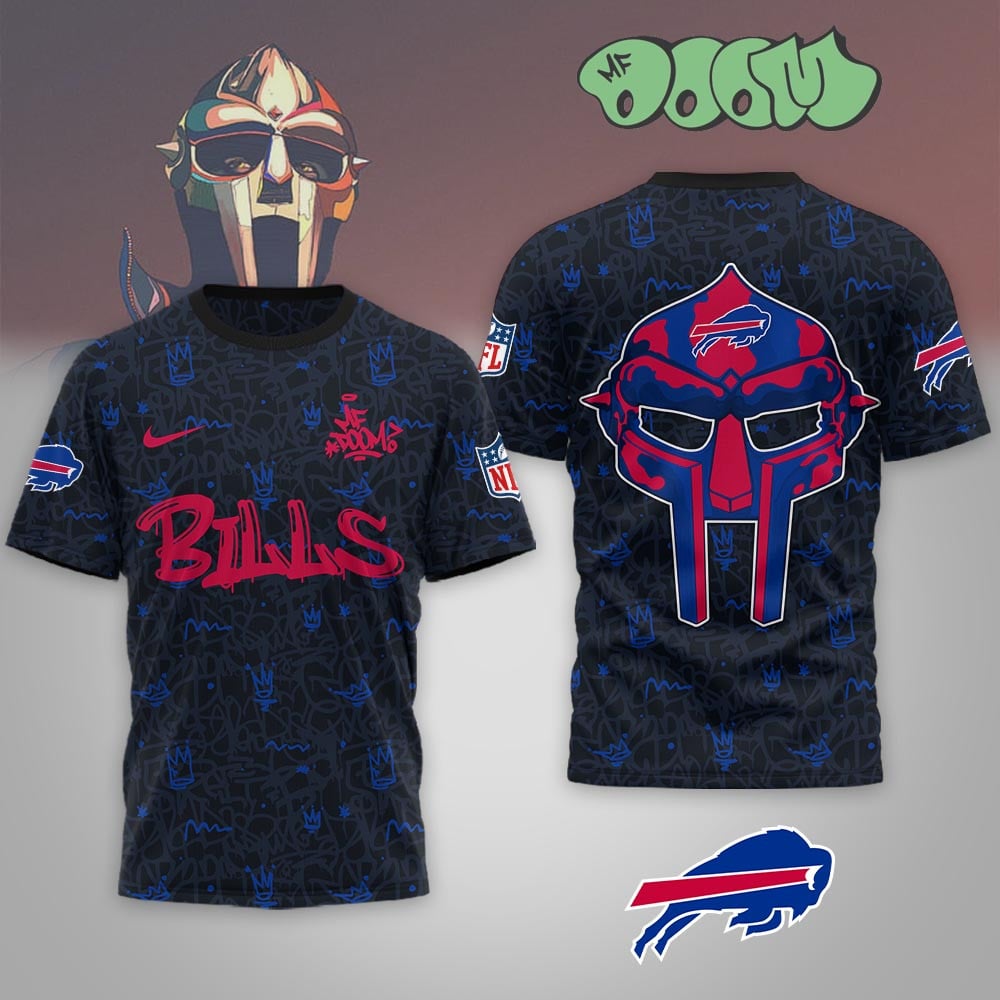 Buffalo Bills | Premium NFL x MF DOOM 3D Shirt MM