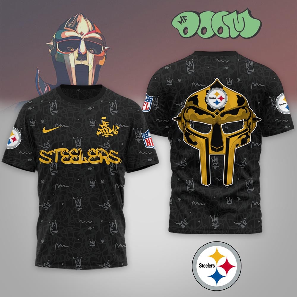 Pittsburgh Steelers | Premium NFL x MF DOOM 3D Shirt MM