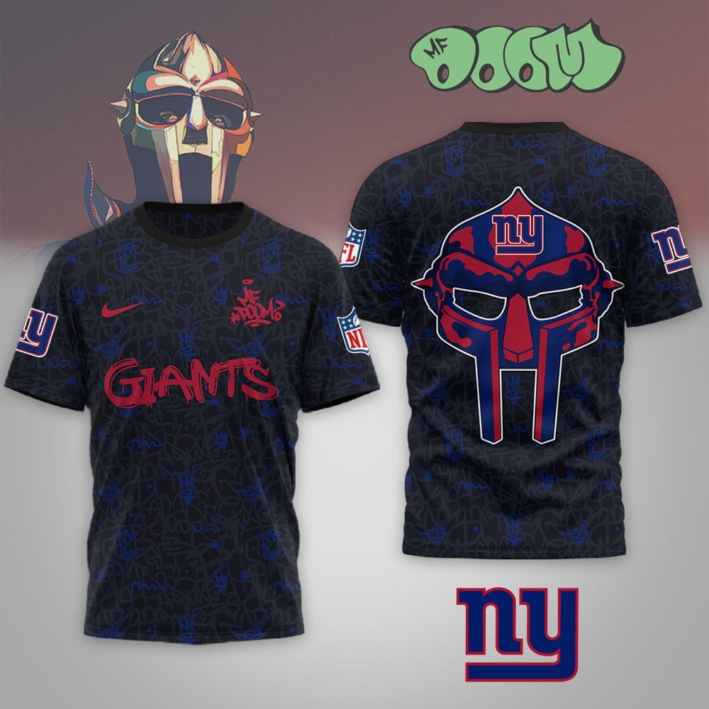 New York Giants | Premium NFL x MF DOOM 3D Shirt MM