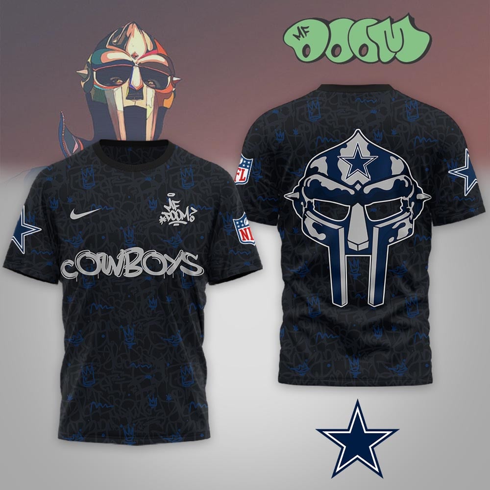 Dallas Cowboys | Premium NFL x MF DOOM 3D Shirt MM