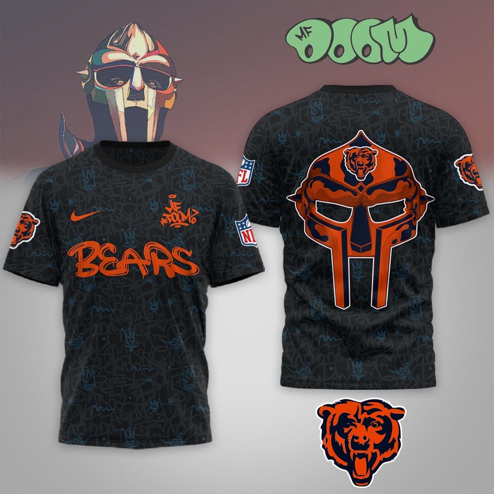 Chicago Bears | Premium NFL x MF DOOM 3D Shirt MM