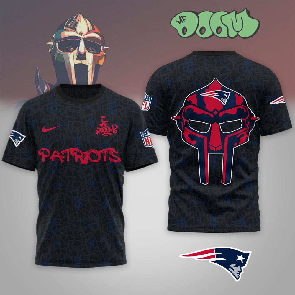 New England Patriots | Premium NFL x MF DOOM 3D Shirt MM