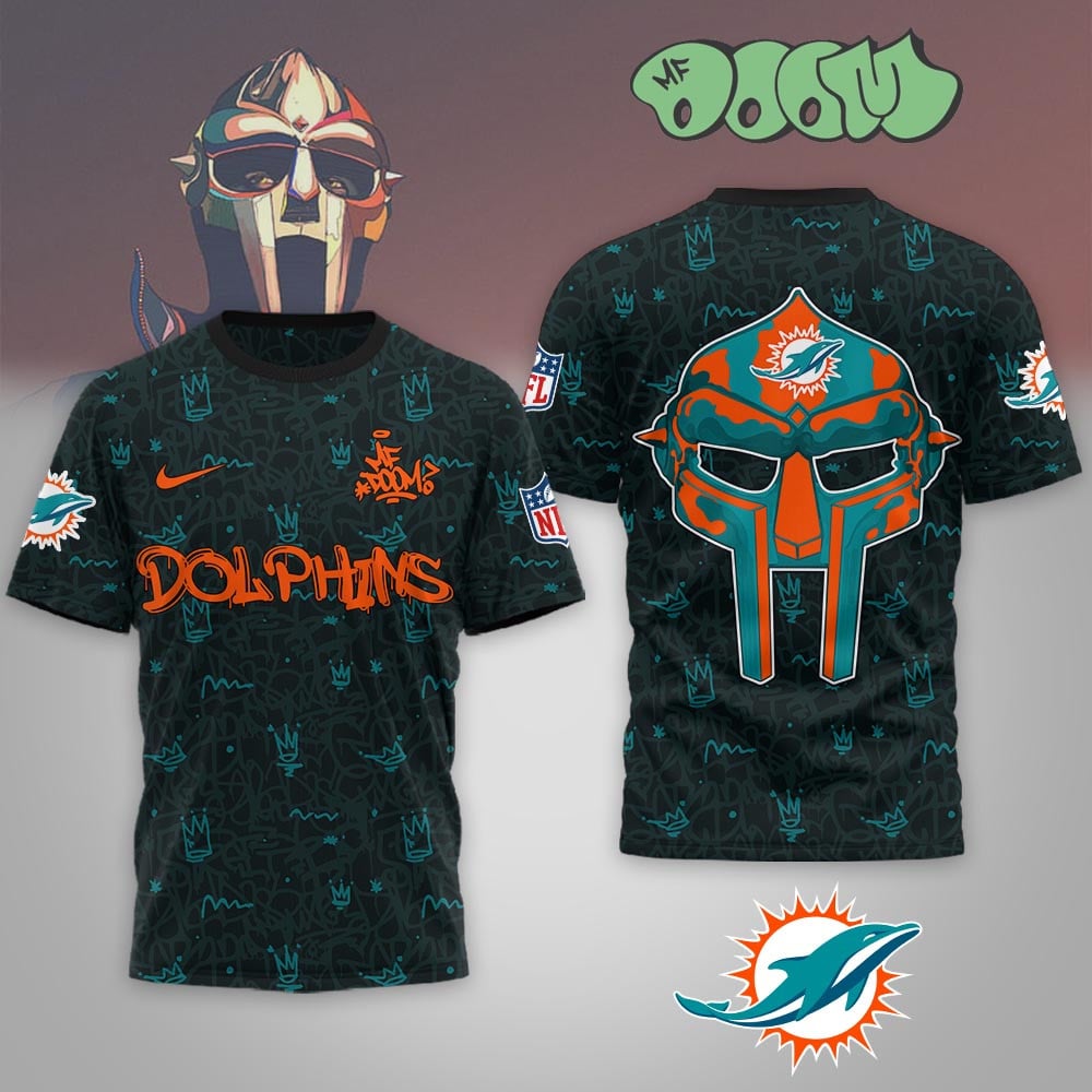 Miami Dolphins | Premium NFL x MF DOOM 3D Shirt MM