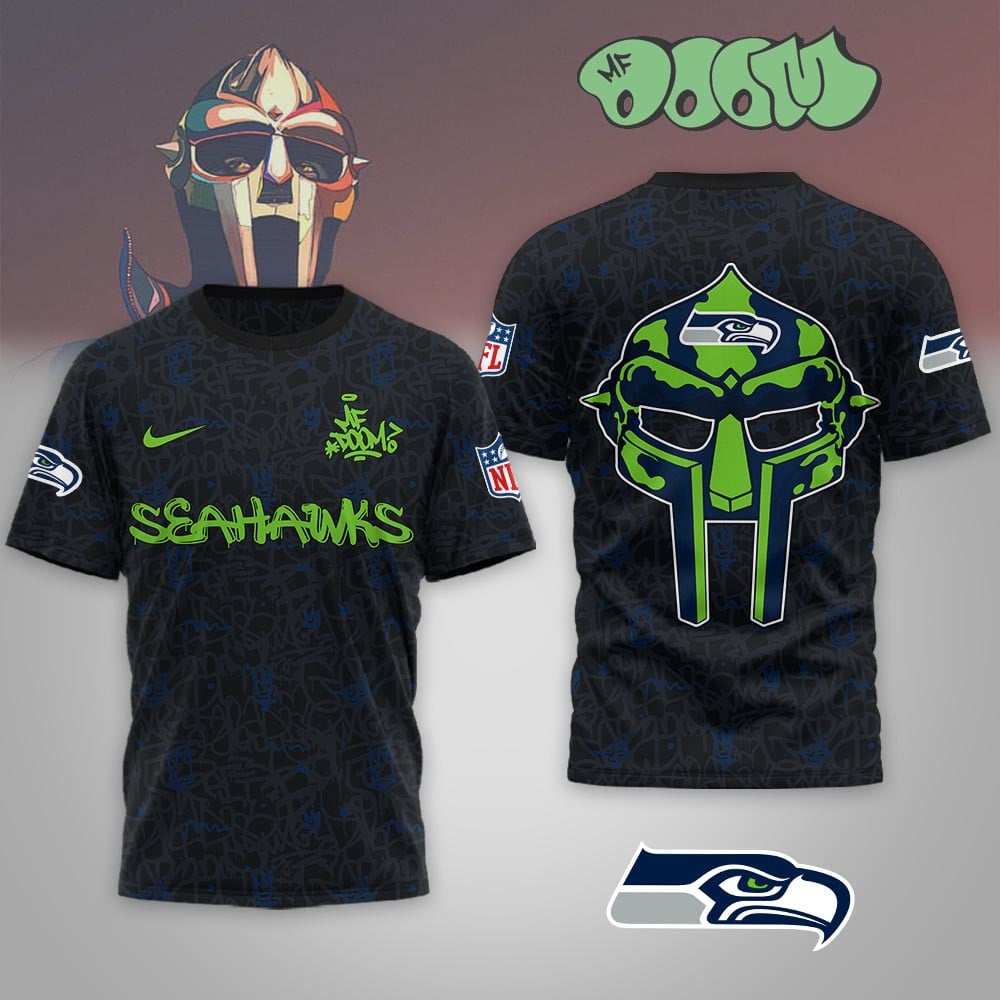 Seattle Seahawks | Premium NFL x MF DOOM 3D Shirt MM