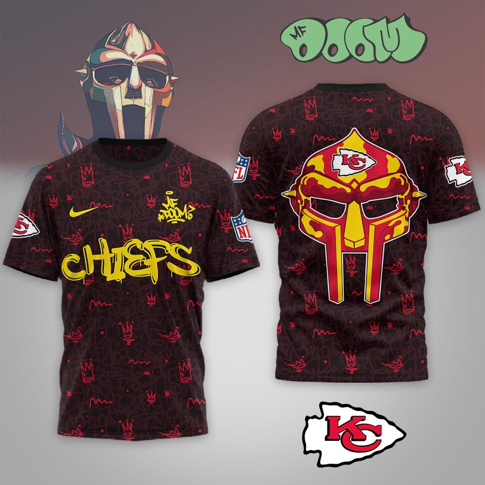 Kansas City Chiefs | Premium NFL x MF DOOM 3D Shirt MM - 3Xl