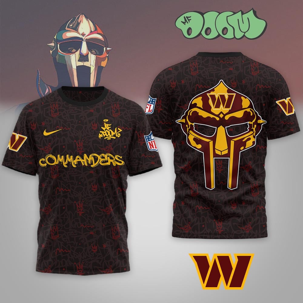 Washington Commanders | Premium NFL x MF DOOM 3D Shirt MM