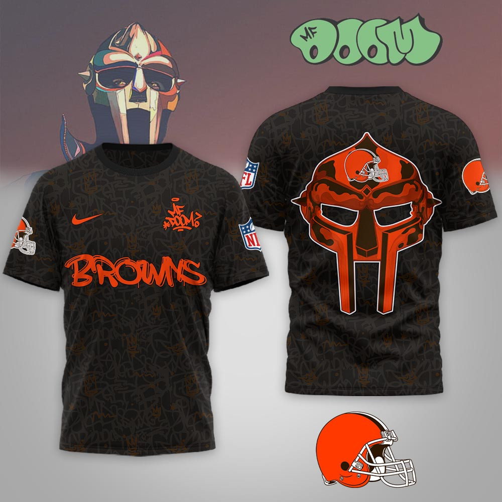 Cleveland Browns | Premium NFL x MF DOOM 3D Shirt MM