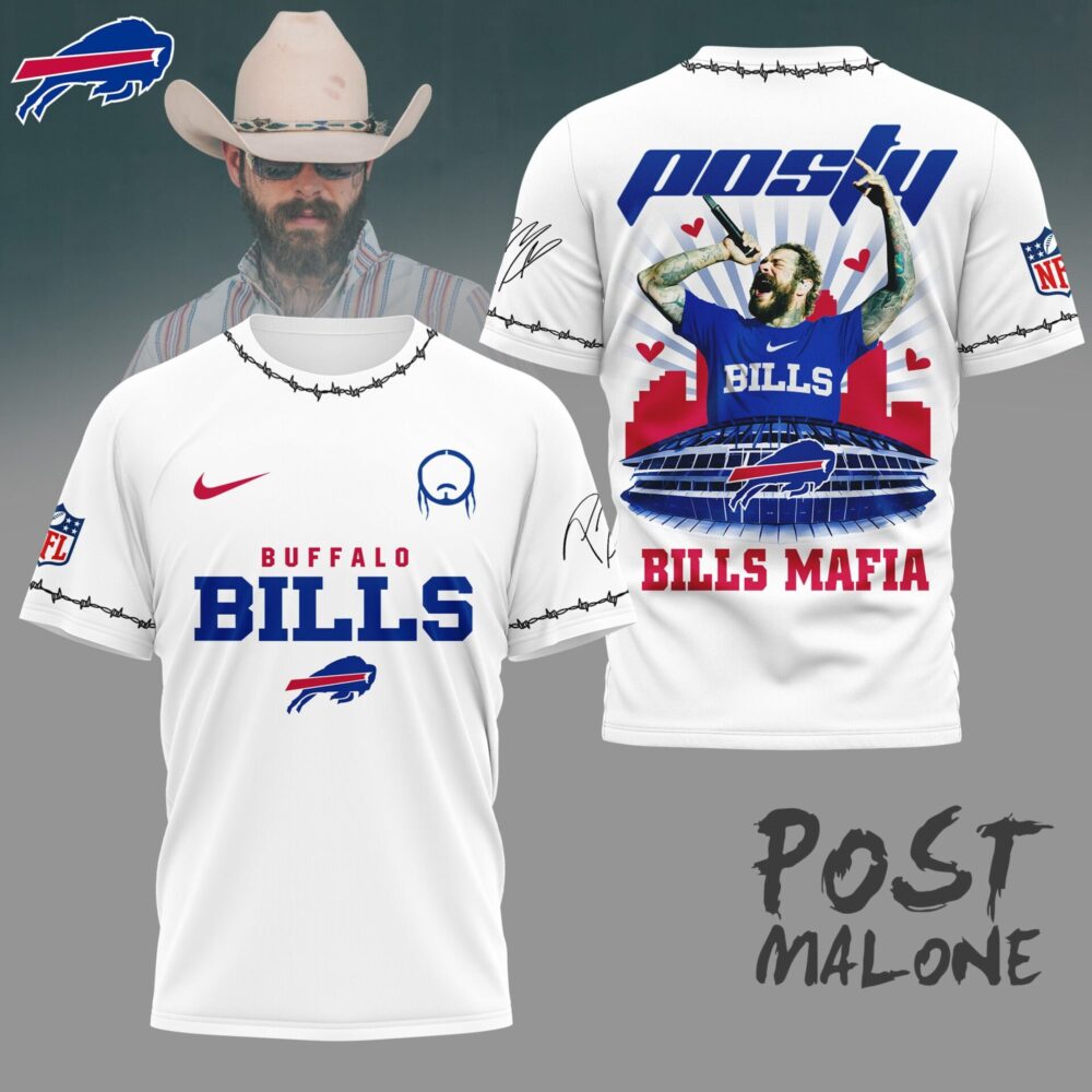 Buffalo Bills | Premium NFL Post Malone Fan 3D Shirt NY