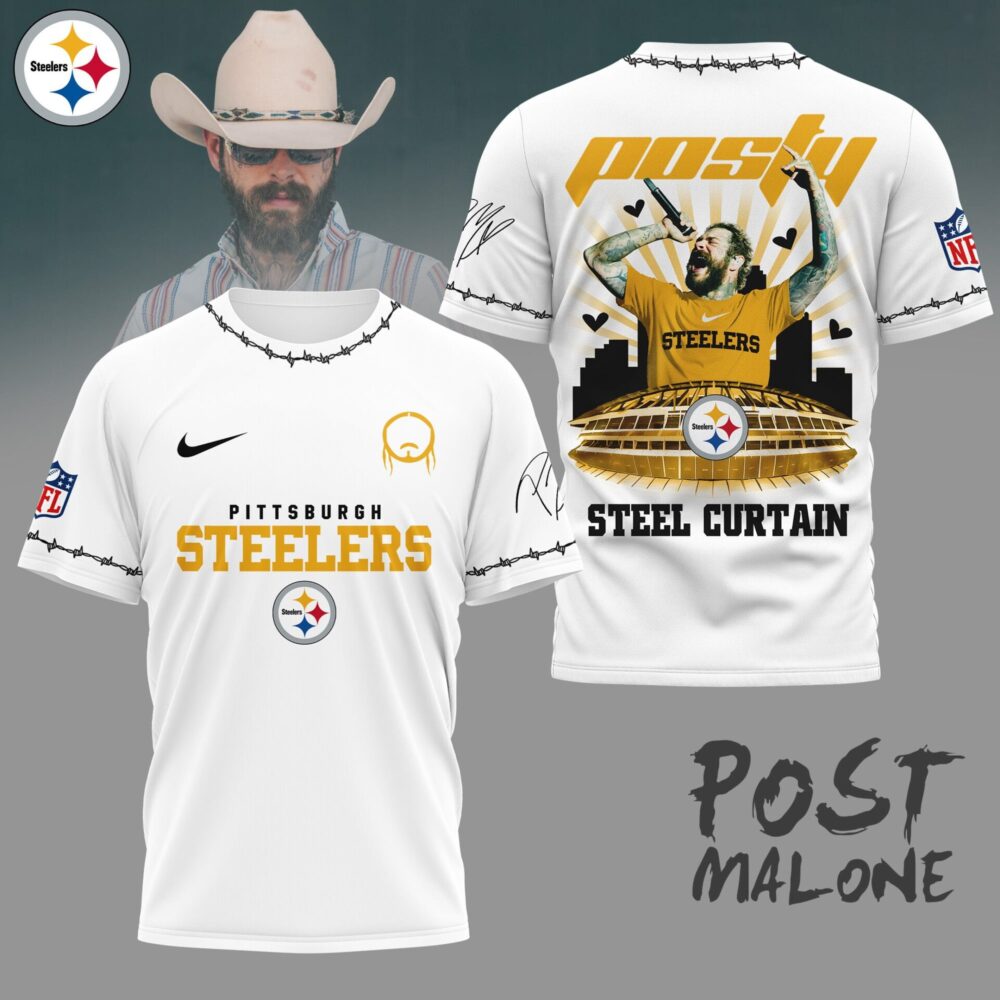 Pittsburgh Steelers | Premium NFL Post Malone Fan 3D Shirt NY