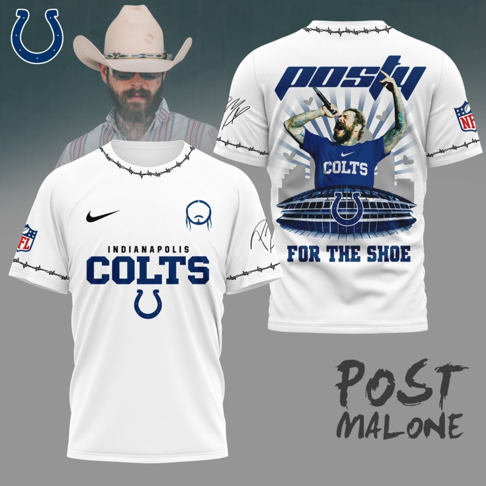 Indianapolis Colts | Premium NFL Post Malone Fan 3D Shirt NY