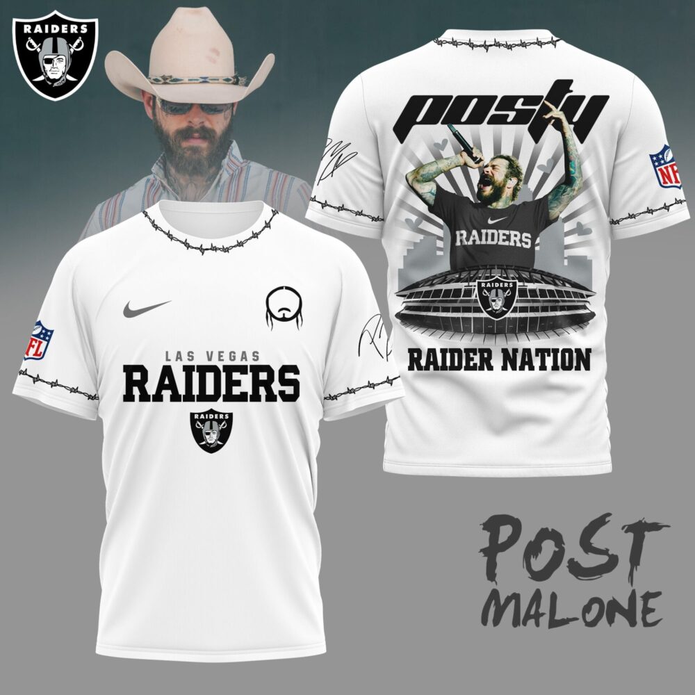 Las Vegas Raiders | Premium NFL Post Malone Fan 3D Shirt NY