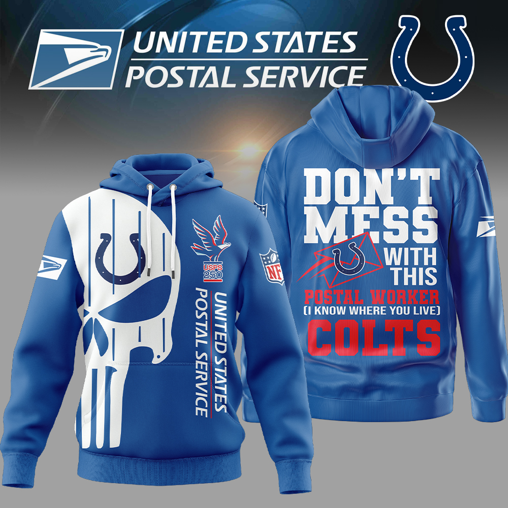 Indianapolis Colts | Premium NFL Postal Worker 3D Hoodie