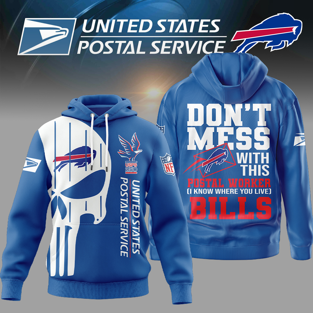 Buffalo Bills | Premium NFL Postal Worker 3D Hoodie